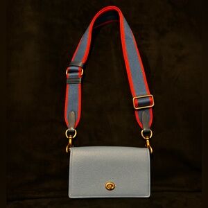 Coach Hayden Foldover Crossbody Clutch Bag in Pebble Leather